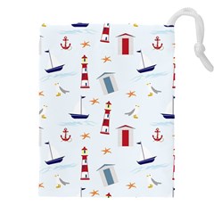 Nautical-ilustrasi Drawstring Pouch (4XL)