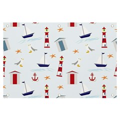 Nautical-ilustrasi Banner and Sign 6  x 4 