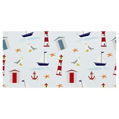 Nautical-ilustrasi Banner And Sign 8  X 4  by nate14shop