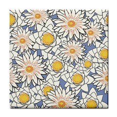 Flowers Tile Coaster by nate14shop