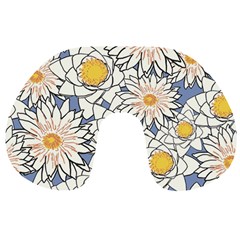 Flowers Travel Neck Pillow by nate14shop