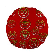 Emotion Standard 15  Premium Flano Round Cushions by nate14shop