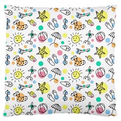 Doodle Standard Flano Cushion Case (two Sides) by nate14shop