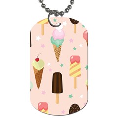 Cute-pink-ice-cream-and-candy-seamless-pattern-vector Dog Tag (two Sides) by nate14shop