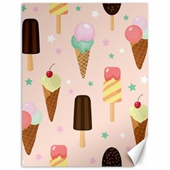 Cute-pink-ice-cream-and-candy-seamless-pattern-vector Canvas 12  X 16  by nate14shop