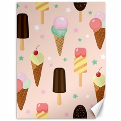 Cute-pink-ice-cream-and-candy-seamless-pattern-vector Canvas 36  X 48  by nate14shop