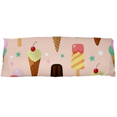 Cute-pink-ice-cream-and-candy-seamless-pattern-vector Body Pillow Case Dakimakura (two Sides) by nate14shop