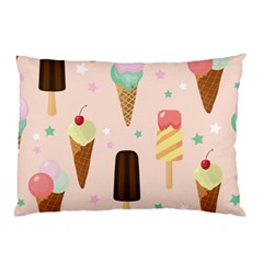 Cute-pink-ice-cream-and-candy-seamless-pattern-vector Pillow Case (two Sides) by nate14shop