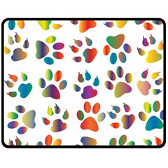 Colorful Double Sided Fleece Blanket (medium)  by nate14shop