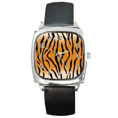 Animal-tiger Square Metal Watch by nate14shop