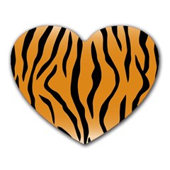 Animal-tiger Heart Mousepads by nate14shop