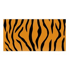 Animal-tiger Satin Shawl 45  X 80 