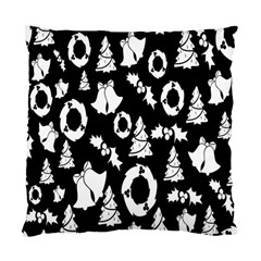 Backdrop-black-white,christmas Standard Cushion Case (one Side) by nate14shop