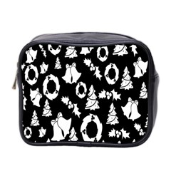 Backdrop-black-white,christmas Mini Toiletries Bag (two Sides) by nate14shop