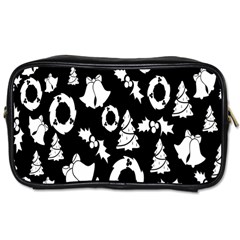 Backdrop-black-white,christmas Toiletries Bag (one Side) by nate14shop