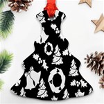 Backdrop-black-white,christmas Ornament (Christmas Tree)  Front