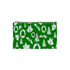 Backdrop-green-white Cosmetic Bag (small)