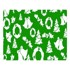 Backdrop-green-white Double Sided Flano Blanket (large)  by nate14shop