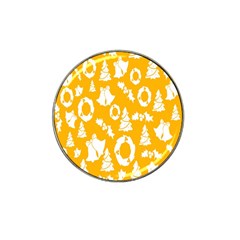 Backdrop-yellow-white Hat Clip Ball Marker (4 Pack) by nate14shop