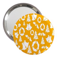 Backdrop-yellow-white 3  Handbag Mirrors by nate14shop