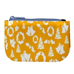 Backdrop-yellow-white Large Coin Purse by nate14shop