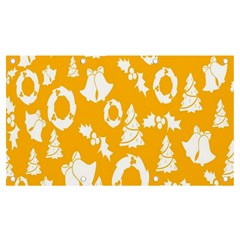 Backdrop-yellow-white Banner And Sign 7  X 4  by nate14shop