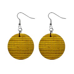 Bamboo-yellow Mini Button Earrings