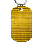 Bamboo-yellow Dog Tag (One Side) Front