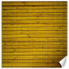 Bamboo-yellow Canvas 12  X 12  by nate14shop