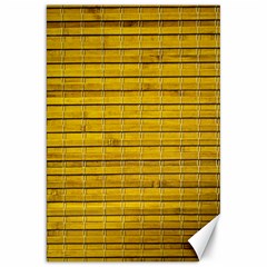 Bamboo-yellow Canvas 20  X 30  by nate14shop