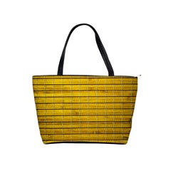 Bamboo-yellow Classic Shoulder Handbag