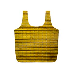 Bamboo-yellow Full Print Recycle Bag (S)