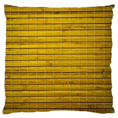 Bamboo-yellow Large Flano Cushion Case (One Side)