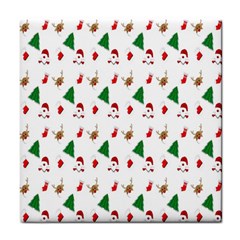 Christmas Tree,santa Tile Coaster by nate14shop