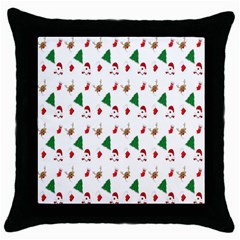 Christmas Tree,santa Throw Pillow Case (black) by nate14shop