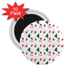 Christmas Tree,santa 2 25  Magnets (10 Pack)  by nate14shop