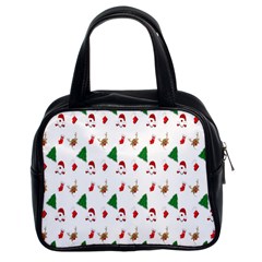 Christmas Tree,santa Classic Handbag (two Sides) by nate14shop