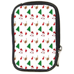 Christmas Tree,santa Compact Camera Leather Case by nate14shop