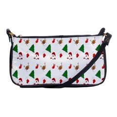 Christmas Tree,santa Shoulder Clutch Bag by nate14shop