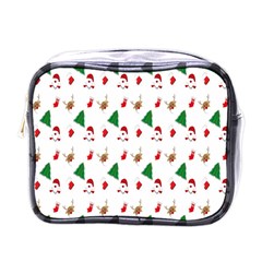 Christmas Tree,santa Mini Toiletries Bag (one Side) by nate14shop