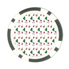 Christmas Tree,santa Poker Chip Card Guard (10 Pack) by nate14shop