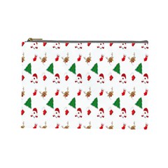 Christmas Tree,santa Cosmetic Bag (large) by nate14shop