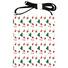 Christmas Tree,santa Shoulder Sling Bag by nate14shop