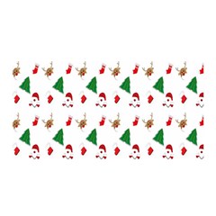 Christmas Tree,santa Satin Wrap 35  X 70  by nate14shop