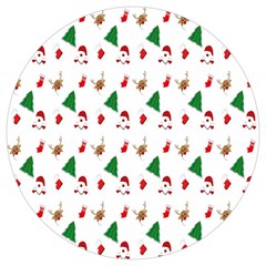 Christmas Tree,santa Round Trivet by nate14shop