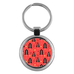 Christmas Tree,snow Star Key Chain (round) by nate14shop