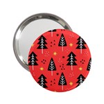 Christmas Tree,snow Star 2.25  Handbag Mirrors Front