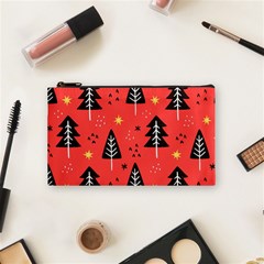 Christmas Tree,snow Star Cosmetic Bag (small) by nate14shop