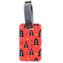 Christmas Tree,snow Star Luggage Tag (two Sides) by nate14shop