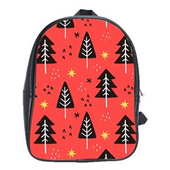 Christmas Tree,snow Star School Bag (xl) by nate14shop